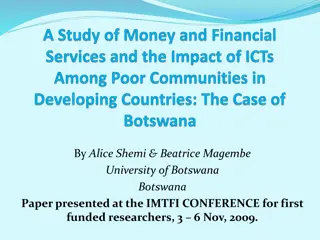 Financial Inclusion in Botswana: Understanding Poverty Solutions