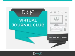 Virtual Journal Club on Connected Medical Devices and Mental Health Apps