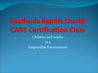 Protecting Children and Adults: CARE Certification Program at Southside Baptist Church