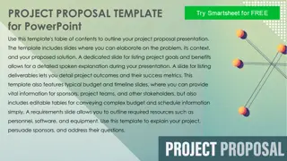 Project Proposal Presentation Template for Effective Communication