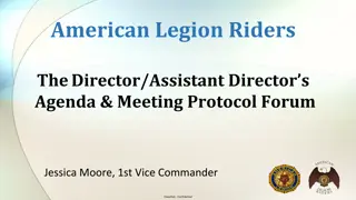 American Legion Riders Director Agenda & Meeting Protocol