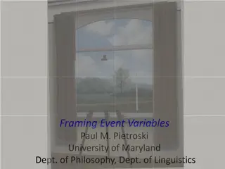 Puzzles in Natural Language Event Variables