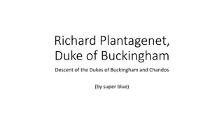 Dukes of Buckingham and Chandos Genealogy