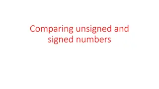 Understanding Unsigned and Signed Number Comparisons