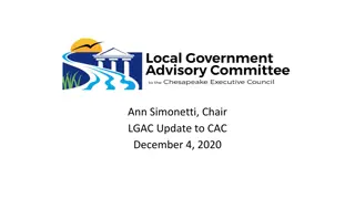 Chesapeake Bay Local Government Advisory Committee Update