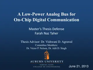 Low-Power Analog Bus for On-Chip Communication