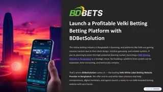 Launch a Profitable Velki Betting Platform with BDBetSolution