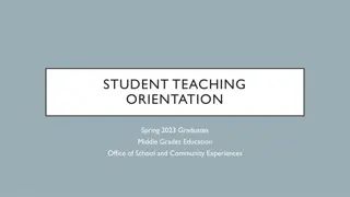 Student Teaching Orientation and Resources