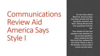Unveiling America Says Communication Insights