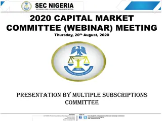 2020 Capital Market Committee Meeting Highlights