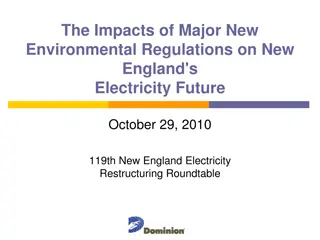 Impacts of New Environmental Regulations on New England's Electricity Future