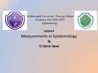 Epidemiologic Measures and Rates Overview