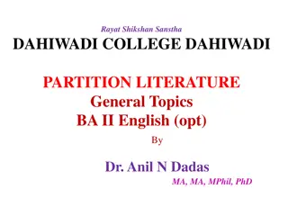 Understanding Partition of India: Causes and Impacts