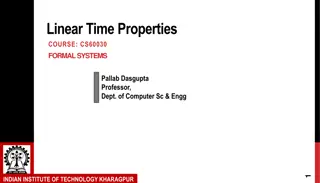Linear Time Properties CS60030 Formal Systems