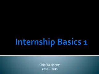 Medical Chief Resident Duties and Responsibilities