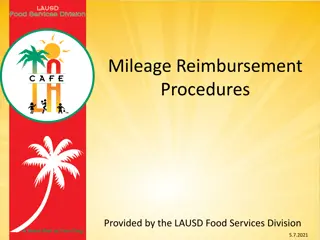 LAUSD Food Services Division Mileage Reimbursement Procedures