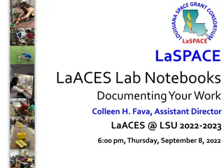 Lab Notebook Procedures and Documentation