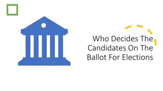 Deciding Ballot Candidates: Precinct Caucus in Minnesota