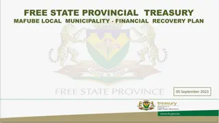 Financial Recovery Plan for Mafube Local Municipality