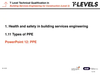 Essential PPE for Building Services Engineering