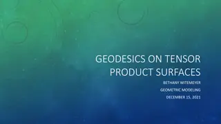 Geodesics on Tensor Product Surfaces: Modeling and Calculation