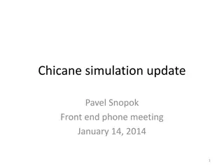 Chicane Simulation Update Highlights