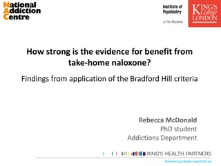 Evidence for Benefit from Take-Home Naloxone: A Bradford Hill Criteria Evaluation