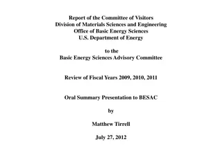 Committee of Visitors Division Report FY 2009-2011