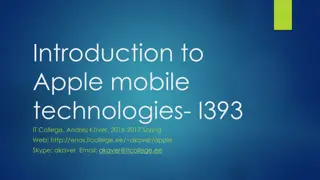 Apple Mobile Technologies: Memory Management, Closures, Error Handling, and Protocols