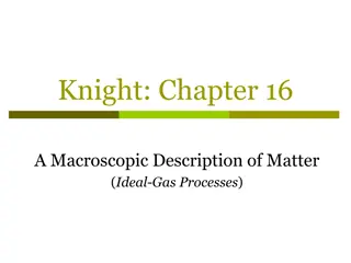 Macroscopic Description of Matter in Ideal-Gas Processes