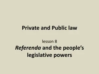 Referenda and People's Legislative Powers