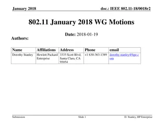 IEEE 802.11-18 January Motions