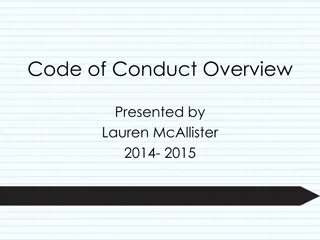 Code of Conduct Skits and Lessons