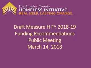 Funding Recommendations and Revenue Planning Process