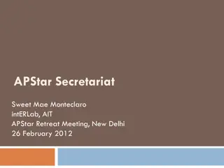 APStar Secretariat Meeting in New Delhi 2012