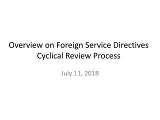 Foreign Service Directives Cyclical Review Process Overview
