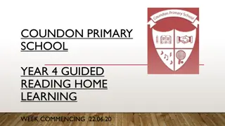 Year 4 Guided Reading Activities for Home Learning