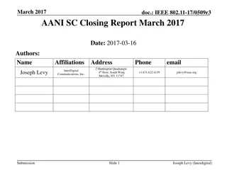 IEEE 802.11-17 Closing Report March 2017