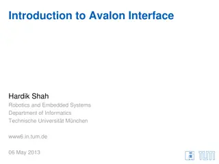 Introduction to Avalon Interface Signals
