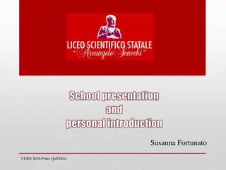 Scientific High School EEE Project Activities