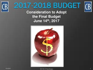 Local Revenue Analysis for CBSD 2017-18 Budget