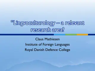 Linguistic and Cultural Study Insights