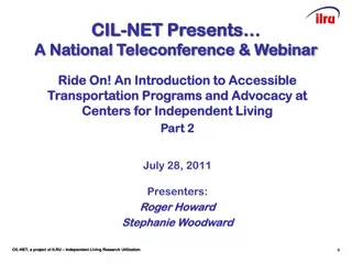 Accessible Transportation Programs and Advocacy Overview