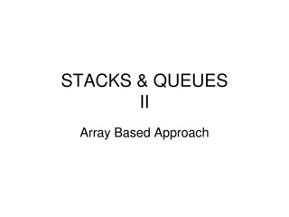 Array Implementation of Stacks and Queues