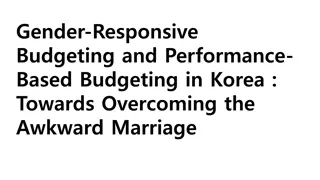 Gender-Responsive Budgeting and Performance-Based Budgeting in Korea