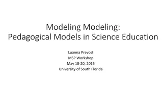 Understanding Pedagogical Models in Science Education