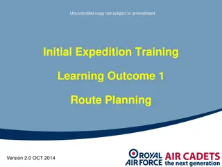 Expedition Training Learning Outcome & Route Planning