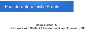 Pseudo-Deterministic Proofs and Search Problems