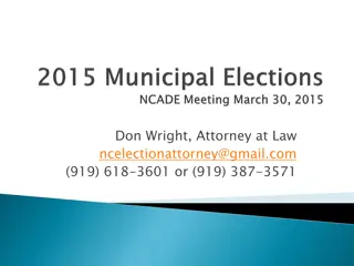 Understanding Municipal Elections in North Carolina