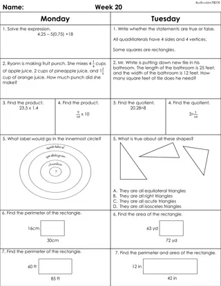 Math and Geometry Practice Questions and Answers